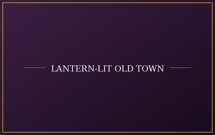 Lantern-lit old town