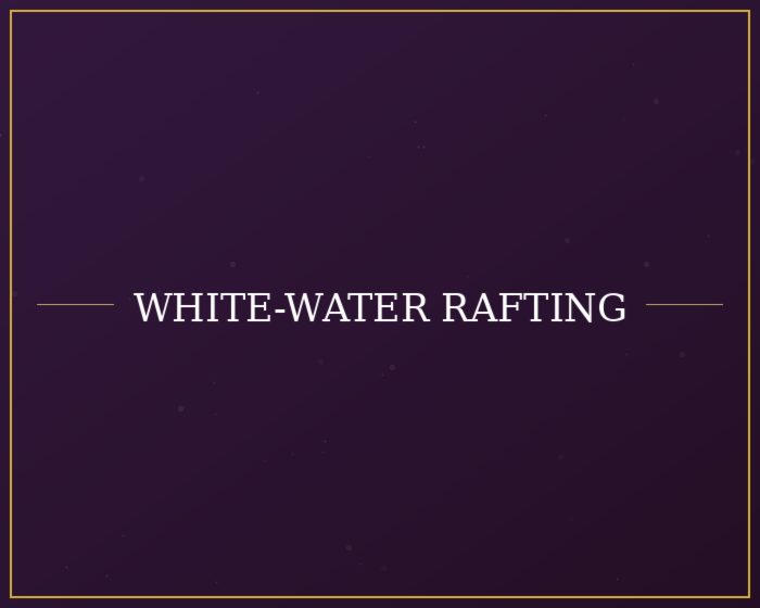 White-water rafting