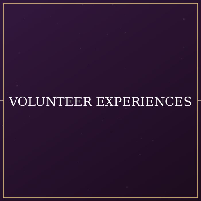 Volunteer Experiences