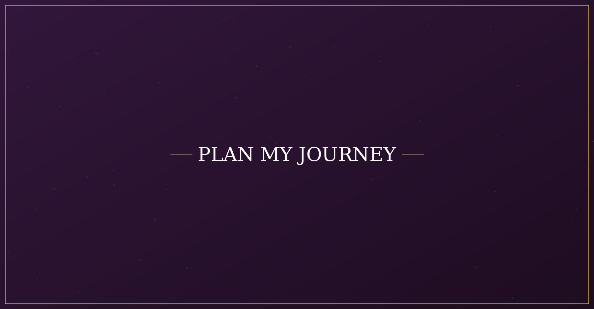 Plan My Journey