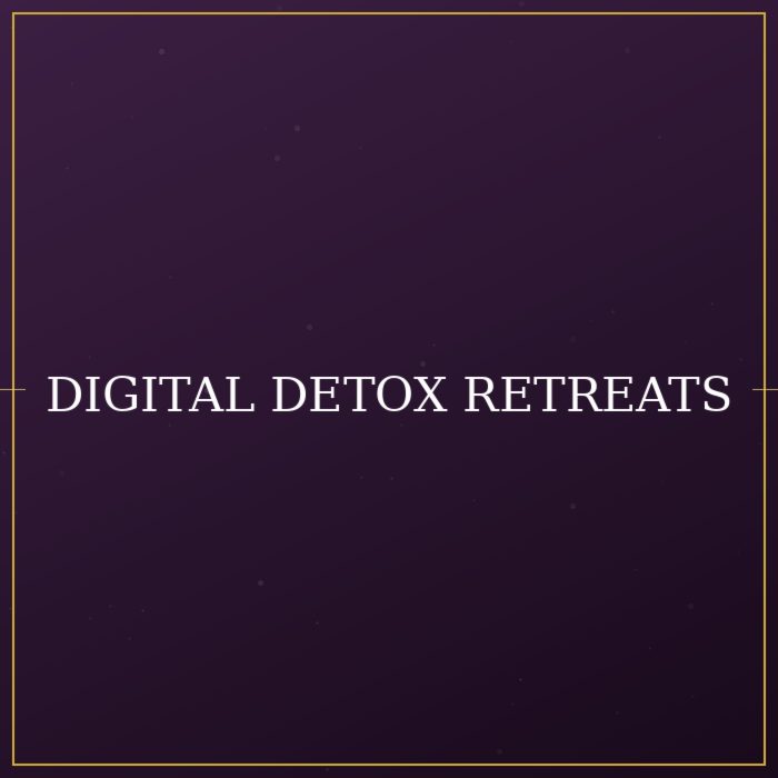 Digital Detox Retreats
